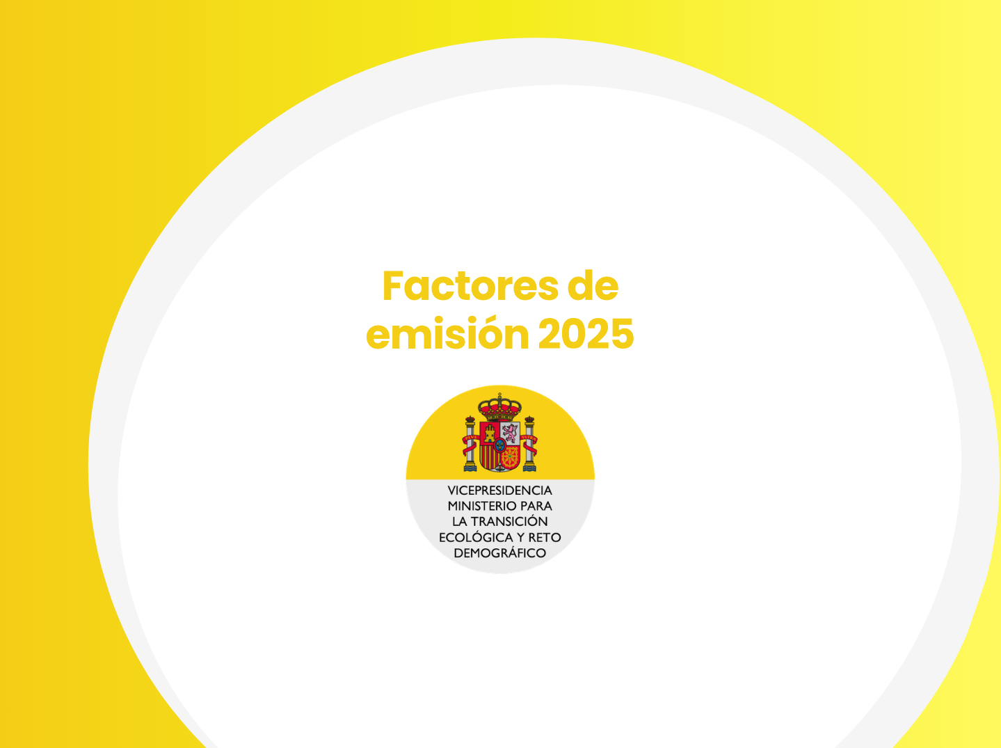 Factores de emisión 2025