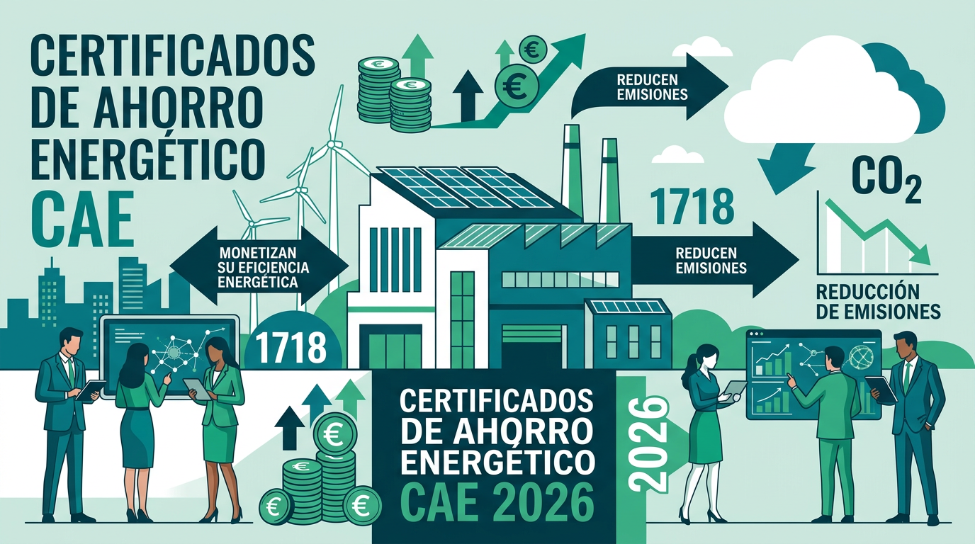 Certificados de Ahorro Energético (CAE) 2026: Cómo las empresas españolas monetizan su eficiencia energética