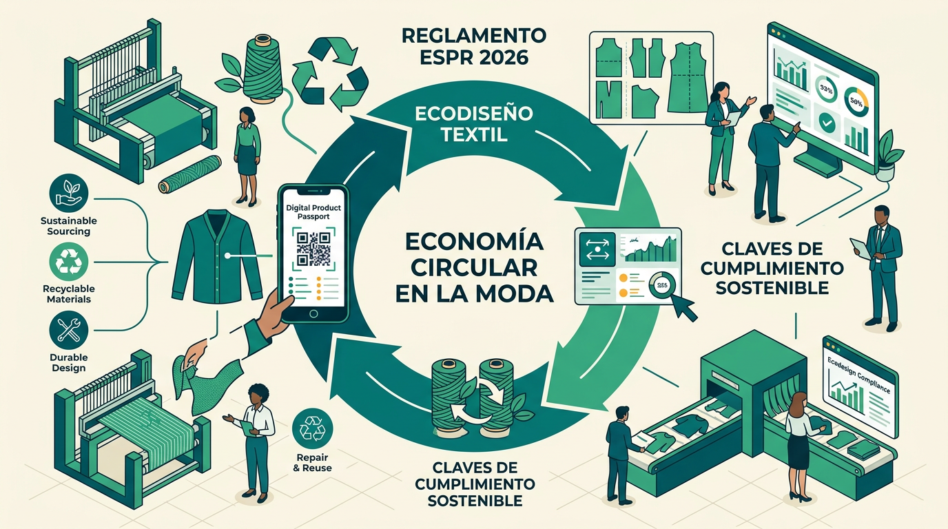 Reglamento ESPR 2026 y Ecodiseño Textil: Claves de Cumplimiento Sostenible para Empresas