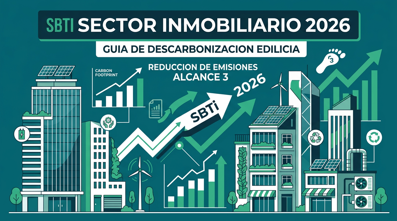 SBTi Sector Inmobiliario 2026: Guía de Descarbonización Edilicia y Reducción de Emisiones Alcance 3 para Real Estate
