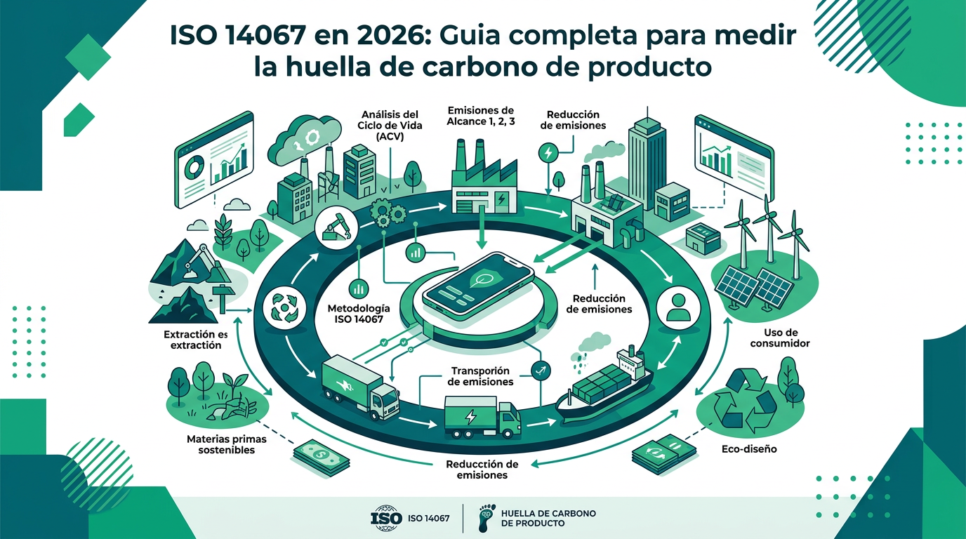 ISO 14067 en 2026: Guía completa para medir la huella de carbono de producto